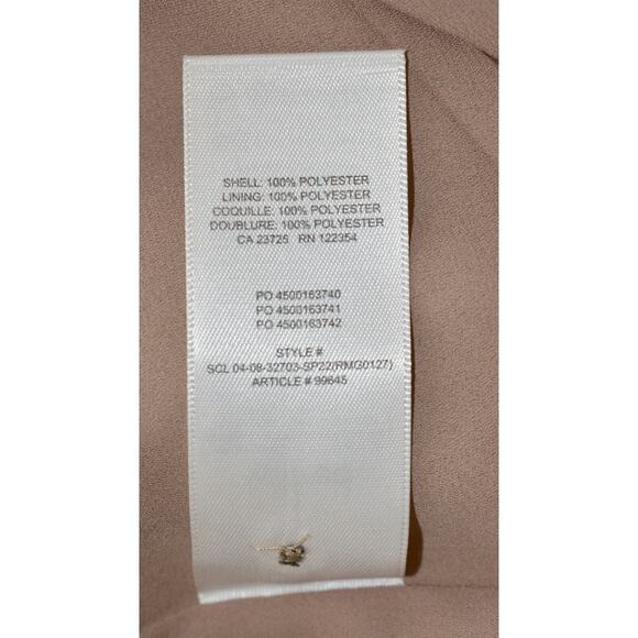 B2 NWT WILFRED Miriam Terracotta Floral Print Chiffon Midi Dress Size S/P $158 - Picture 5 of 6